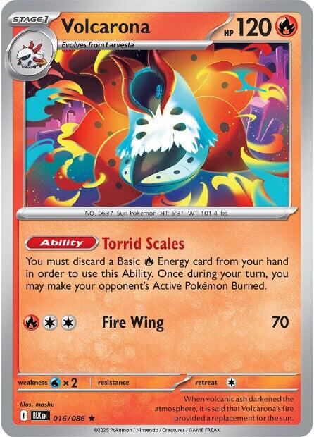 Volcarona (016/086) [Scarlet & Violet: Black Bolt] - Pokémon - Card Brawlers | Quebec | Canada |