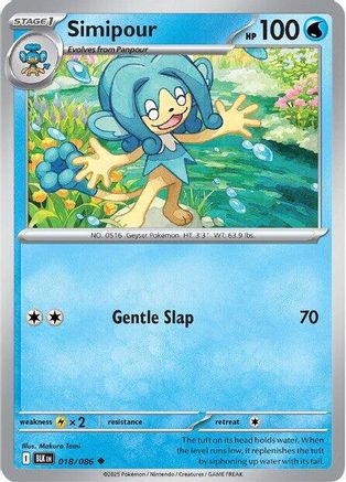 Simipour (018/086) [Scarlet & Violet: Black Bolt] - Pokémon - Card Brawlers | Quebec | Canada |