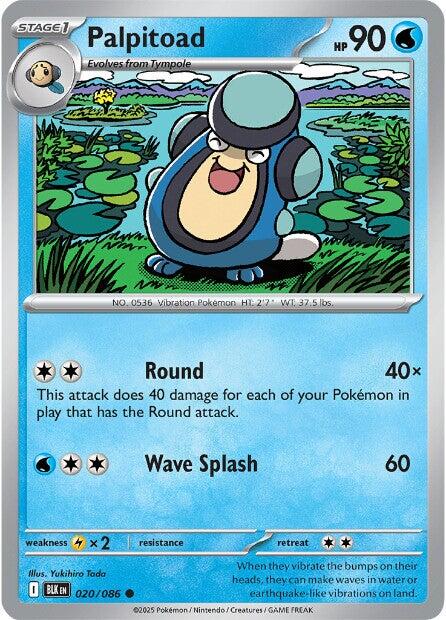 Palpitoad (020/086) [Scarlet & Violet: Black Bolt] - Pokémon - Card Brawlers | Quebec | Canada |