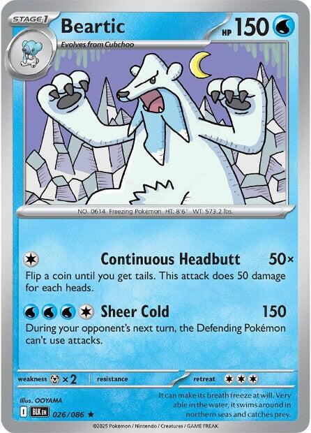 Beartic (026/086) [Scarlet & Violet: Black Bolt] - Pokémon - Card Brawlers | Quebec | Canada |