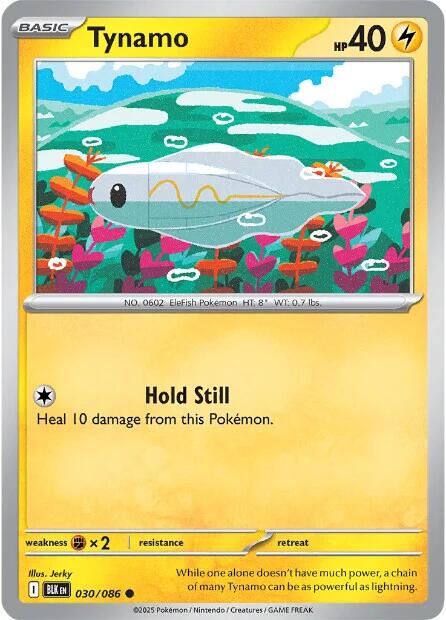 Tynamo (030/086) [Scarlet & Violet: Black Bolt] - Pokémon - Card Brawlers | Quebec | Canada |