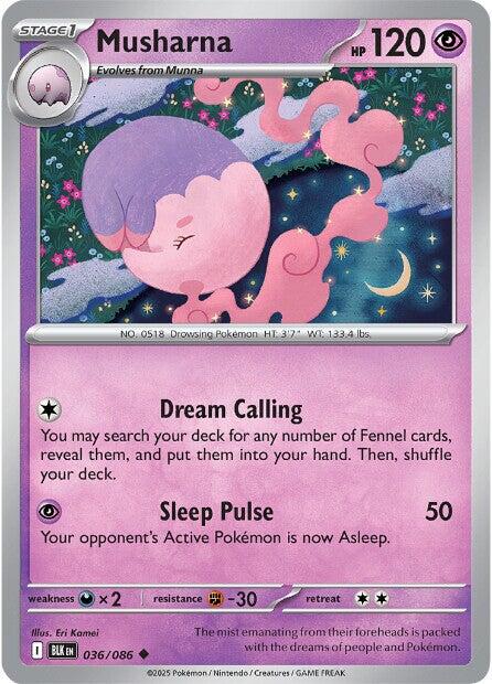Musharna (036/086) [Scarlet & Violet: Black Bolt] - Pokémon - Card Brawlers | Quebec | Canada |