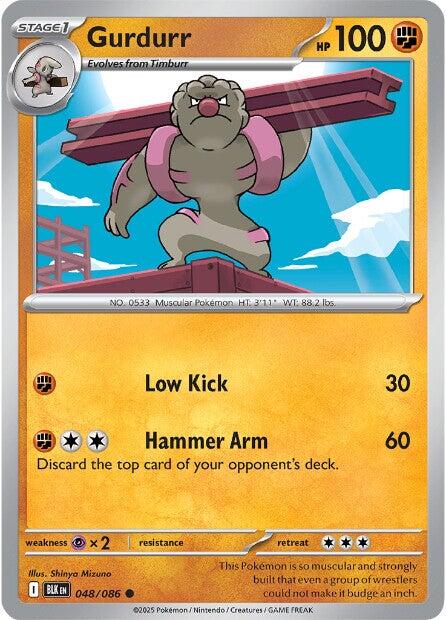 Gurdurr (048/086) (Reverse Holo) [Scarlet & Violet: Black Bolt] - Pokémon - Card Brawlers | Quebec | Canada |