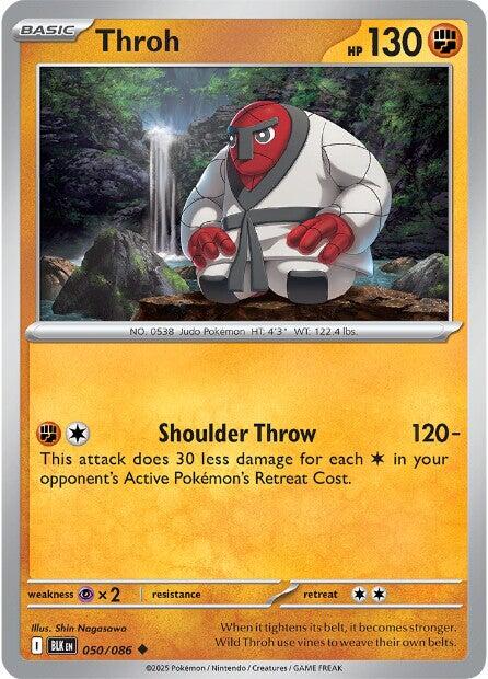 Throh (050/086) [Scarlet & Violet: Black Bolt] - Pokémon - Card Brawlers | Quebec | Canada |