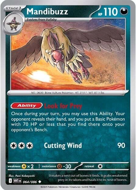 Mandibuzz (064/086) [Scarlet & Violet: White Flare] - Pokémon - Card Brawlers | Quebec | Canada |