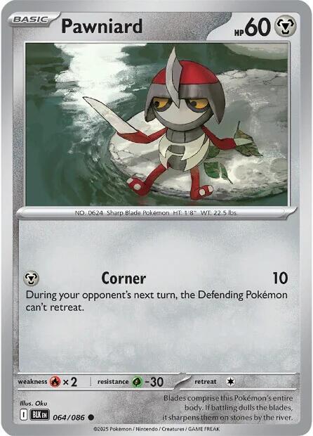 Pawniard (064/086) [Scarlet & Violet: Black Bolt] - Pokémon - Card Brawlers | Quebec | Canada |