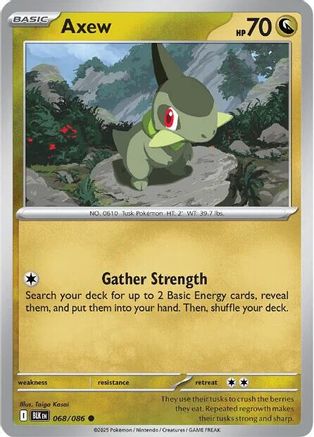 Axew (068/086) [Scarlet & Violet: Black Bolt] - Pokémon - Card Brawlers | Quebec | Canada |