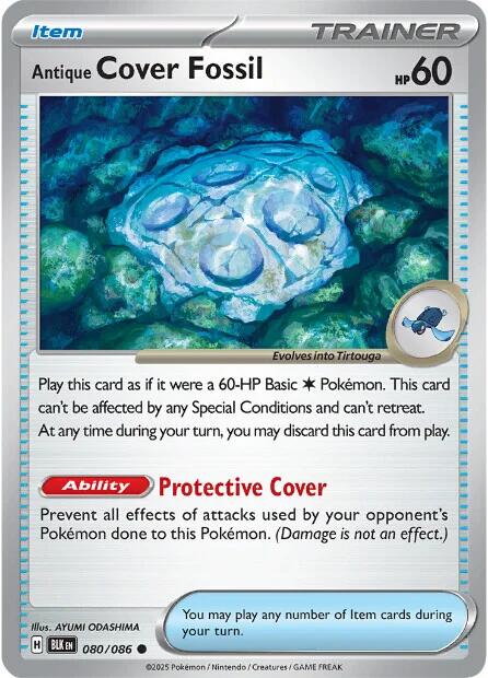 Antique Cover Fossil (080/086) [Scarlet & Violet: Black Bolt] - Pokémon - Card Brawlers | Quebec | Canada |
