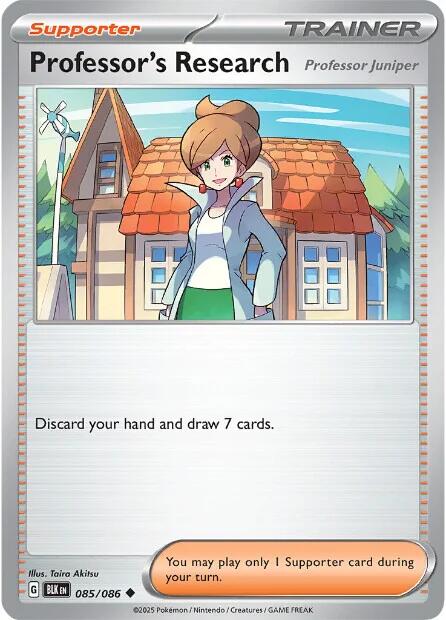 Professor's Research (085/086) [Scarlet & Violet: Black Bolt] - Pokémon - Card Brawlers | Quebec | Canada |