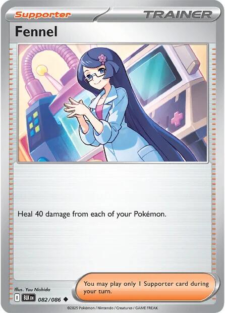 Fennel (082/086) [Scarlet & Violet: Black Bolt] - Pokémon - Card Brawlers | Quebec | Canada |
