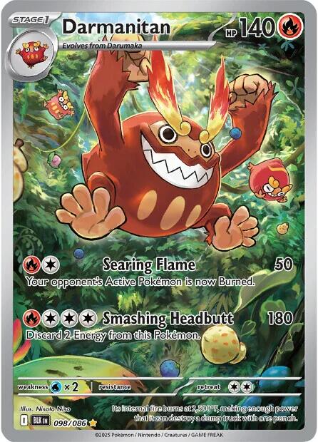 Darmanitan (098/086) [Scarlet & Violet: Black Bolt] - Pokémon - Card Brawlers | Quebec | Canada |