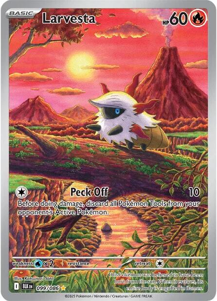 Larvesta (099/086) [Scarlet & Violet: Black Bolt] - Pokémon - Card Brawlers | Quebec | Canada |