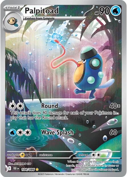Palpitoad (104/086) [Scarlet & Violet: Black Bolt] - Pokémon - Card Brawlers | Quebec | Canada |