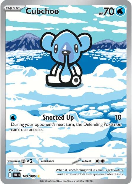 Cubchoo (109/086) [Scarlet & Violet: Black Bolt] - Pokémon - Card Brawlers | Quebec | Canada |