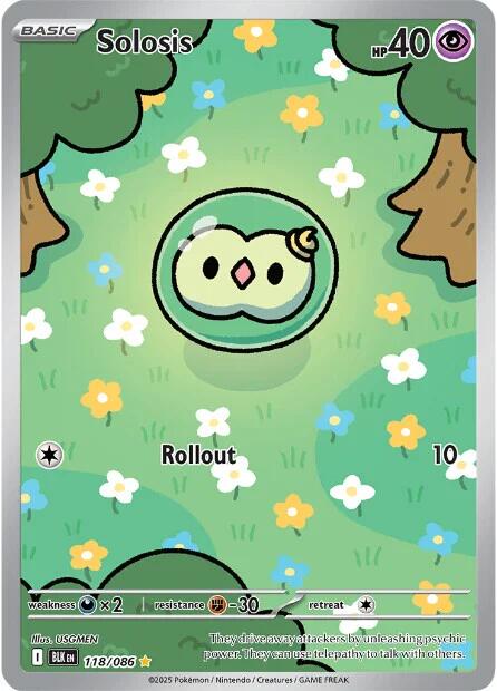 Solosis (118/086) [Scarlet & Violet: Black Bolt] - Pokémon - Card Brawlers | Quebec | Canada |