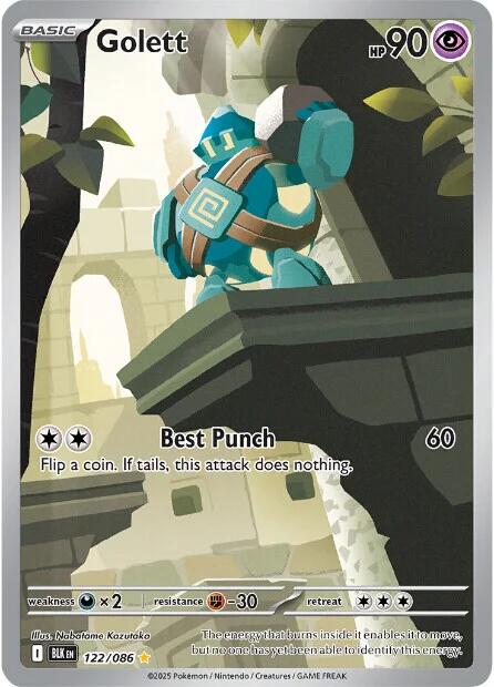 Golett (122/086) [Scarlet & Violet: Black Bolt] - Pokémon - Card Brawlers | Quebec | Canada |