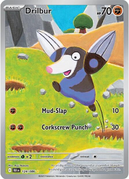 Drilbur (124/086) [Scarlet & Violet: Black Bolt] - Pokémon - Card Brawlers | Quebec | Canada |