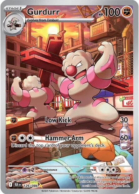 Gurdurr (126/086) [Scarlet & Violet: Black Bolt] - Pokémon - Card Brawlers | Quebec | Canada |