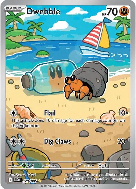 Dwebble (129/086) [Scarlet & Violet: Black Bolt] - Pokémon - Card Brawlers | Quebec | Canada |