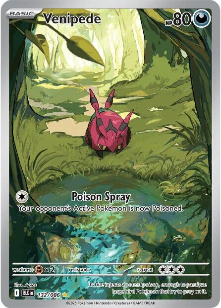 Venipede (132/086) [Scarlet & Violet: Black Bolt] - Pokémon - Card Brawlers | Quebec | Canada |