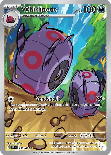 Whirlipede (133/086) [Scarlet & Violet: Black Bolt] - Pokémon - Card Brawlers | Quebec | Canada |