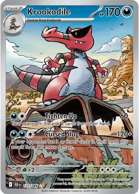 Krookodile (137/086) [Scarlet & Violet: Black Bolt] - Pokémon - Card Brawlers | Quebec | Canada |