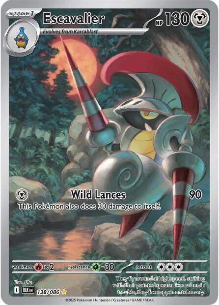 Escavalier (138/086) [Scarlet & Violet: Black Bolt] - Pokémon - Card Brawlers | Quebec | Canada |
