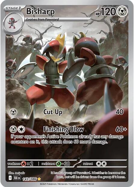 Bisharp (143/086) [Scarlet & Violet: Black Bolt] - Pokémon - Card Brawlers | Quebec | Canada |