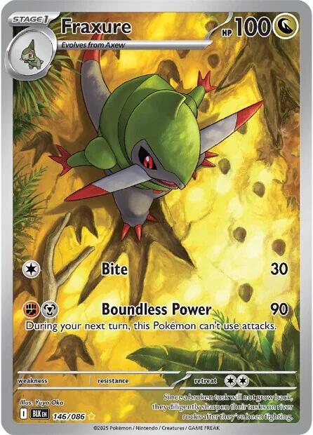 Fraxure (146/086) [Scarlet & Violet: Black Bolt] - Pokémon - Card Brawlers | Quebec | Canada |