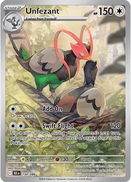 Unfezant (150/086) [Scarlet & Violet: Black Bolt] - Pokémon - Card Brawlers | Quebec | Canada |
