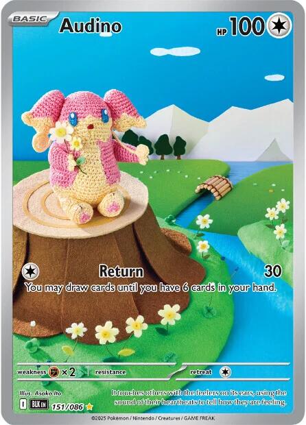 Audino (151/086) [Scarlet & Violet: Black Bolt] - Pokémon - Card Brawlers | Quebec | Canada |
