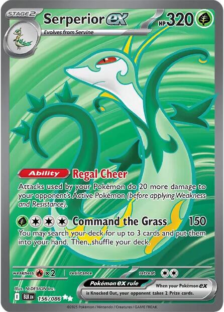 Serperior ex (156/086) [Scarlet & Violet: Black Bolt] - Pokémon - Card Brawlers | Quebec | Canada |