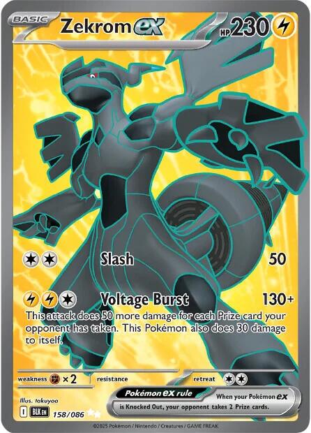Zekrom ex (158/086) [Scarlet & Violet: Black Bolt] - Pokémon - Card Brawlers | Quebec | Canada |