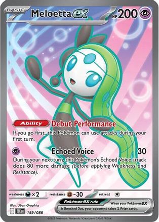 Meloetta ex (159/086) [Scarlet & Violet: Black Bolt] - Pokémon - Card Brawlers | Quebec | Canada |