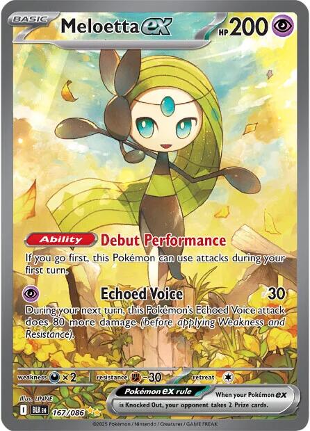 Meloetta ex (167/086) [Scarlet & Violet: Black Bolt] - Pokémon - Card Brawlers | Quebec | Canada |