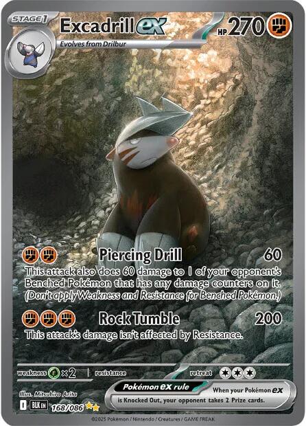 Excadrill ex (168/086) [Scarlet & Violet: Black Bolt] - Pokémon - Card Brawlers | Quebec | Canada |