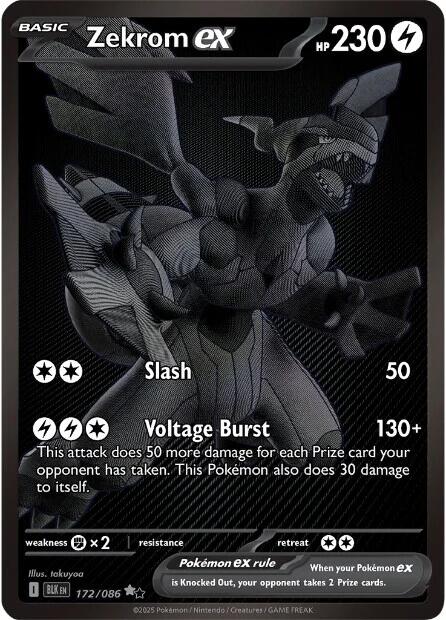 Zekrom ex (172/086) [Scarlet & Violet: Black Bolt] - Pokémon - Card Brawlers | Quebec | Canada |