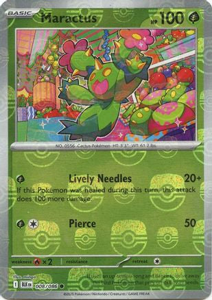 Maractus (008/086) (Modèle de Master Ball) [Écarlate et Violet : Éclair Noir] 