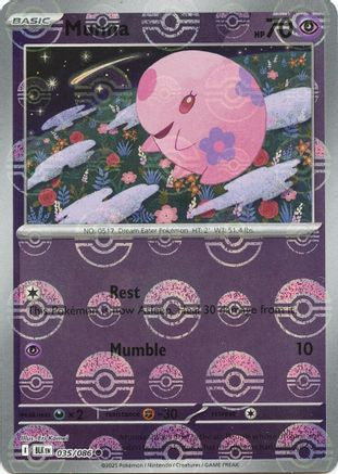 Munna (035/086) (Motif Poké Ball) [Écarlate et Violette : Éclair Noir] 
