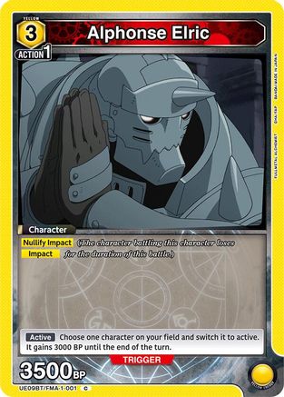 Alphonse Elric (001) (UE09BT/FMA-1-001) - UE09BT FULLMETAL ALCHEMIST - UE09BT: FULLMETAL ALCHEMIST - Card Brawlers | Quebec | Canada |