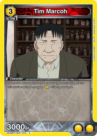 Tim Marcoh (UE09BT/FMA-1-014) - UE09BT FULLMETAL ALCHEMIST - UE09BT: FULLMETAL ALCHEMIST - Card Brawlers | Quebec | Canada |