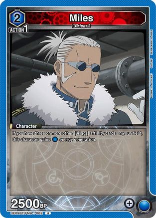 Miles (UE09BT/FMA-1-062) - UE09BT FULLMETAL ALCHEMIST - UE09BT: FULLMETAL ALCHEMIST - Card Brawlers | Quebec | Canada |