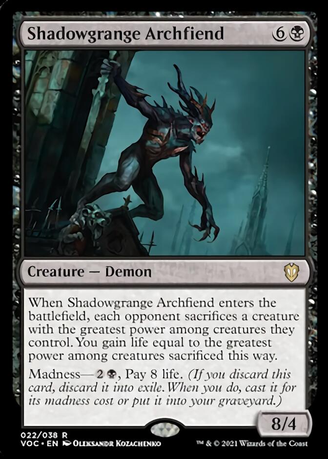 Shadowgrange Archfiend [Innistrad: Crimson Vow Commander] - Magic: The Gathering - Card Brawlers | Quebec | Canada |