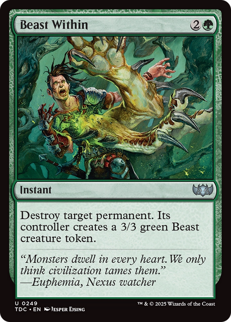 Beast Within [Tarkir: Dragonstorm Commander] - Magic: The Gathering - Card Brawlers | Quebec | Canada |