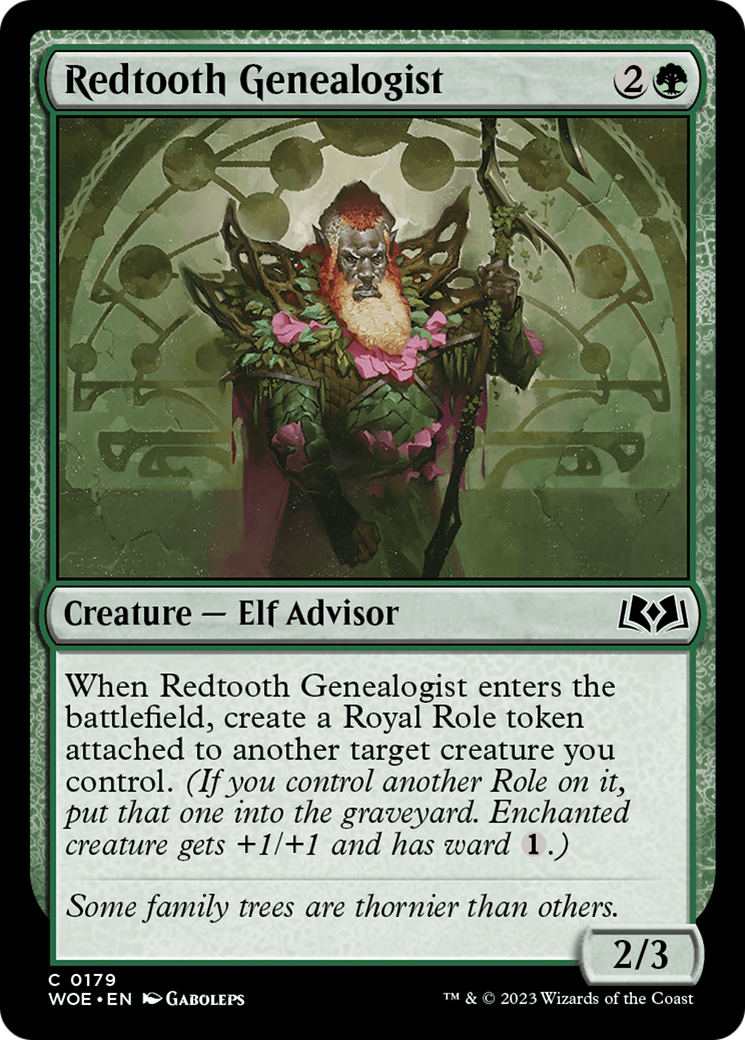 Redtooth Genealogist [Wilds of Eldraine] - Magic: The Gathering - Card Brawlers | Quebec | Canada |