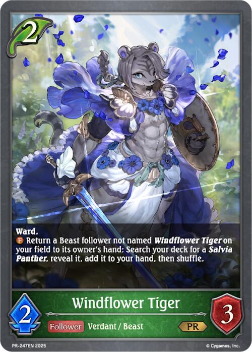 Windflower Tiger (PR-247EN) [Promotional Cards] - Bushiroad - Card Brawlers | Quebec | Canada |