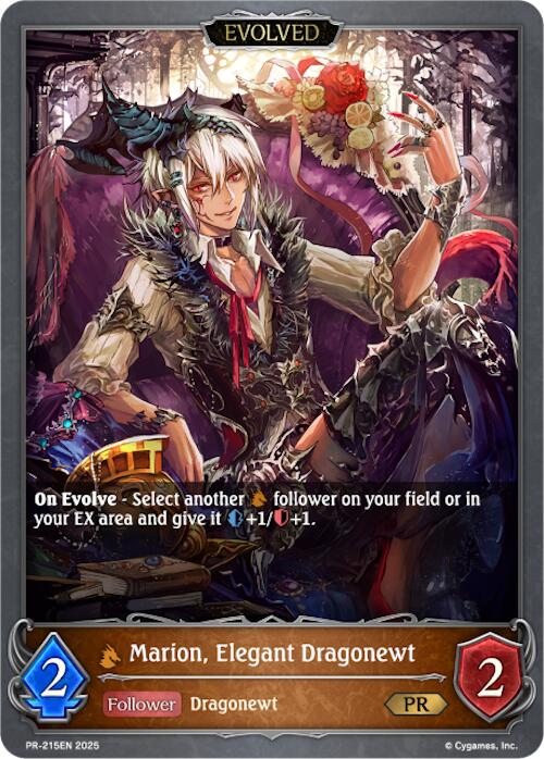Marion, Elegant Dragonewt (Evolved) (PR-215EN) [Promotional Cards] - Bushiroad - Card Brawlers | Quebec | Canada |