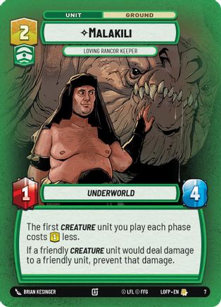 Malakili - Loving Rancor Keeper (7) (7) [Organized Play Promos] - Fantasy Flight Games - Card Brawlers | Quebec | Canada |