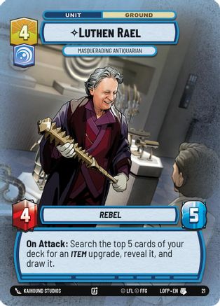 Luthen Rael - Masquerading Antiquarian (21) (Foil) (21) [Organized Play Promos] - Fantasy Flight Games - Card Brawlers | Quebec | Canada |