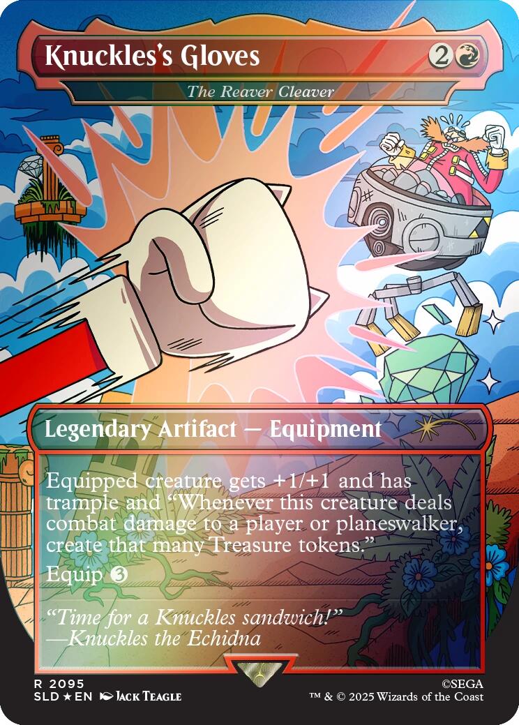 Knuckles's Gloves - The Reaver Cleaver (Rainbow Foil) [Secret Lair Drop Series] - Magic: The Gathering - Card Brawlers | Quebec | Canada |